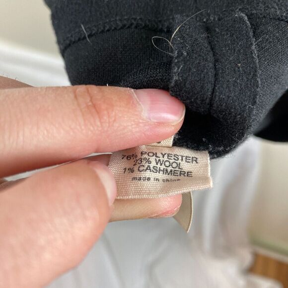 L'Agence Sleeveless Sweater Dress Black Dress Sz 3 Wool Cashmere Mesh Witchygoth - Picture 12 of 15